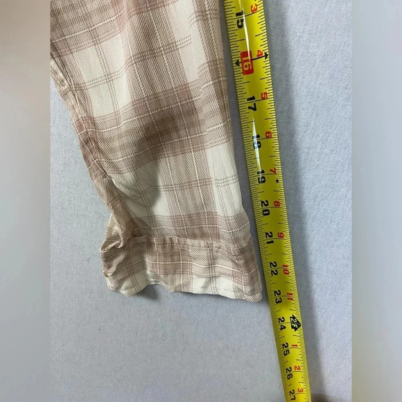 Wilfred Aritzia check print 100% silk “Alma” button oversized  blouse Sz M - Picture 13 of 13